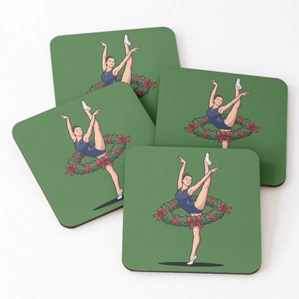 Item preview, Ballerina Christmas Wreath Tutu Holiday Pop Art designed and sold by Rare By Hero.