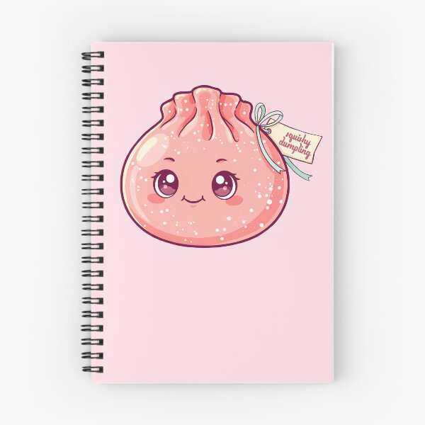 Item preview, Squishy Dumpling – Cute Pink Peach Kawaii Food Lover designed and sold by EmeraldeaArt.