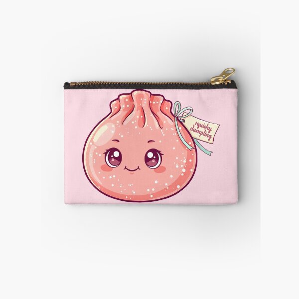 Item preview, Squishy Dumpling – Cute Pink Peach Kawaii Food Lover designed and sold by EmeraldeaArt.