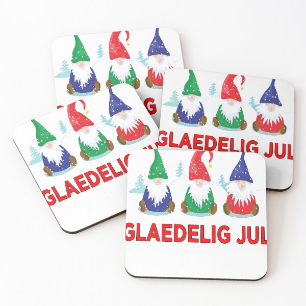 Item preview, Glaedelig Jul Nordic Gnomes Tomte Nisse Danish Christmas  designed and sold by DrewLawson.