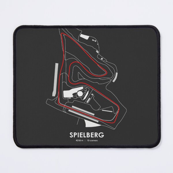 Item preview, Spielberg Austria Race Track Map Design in Red designed and sold by PORTALSTAR.