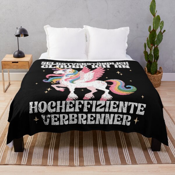 Item preview, Ironic unicorn design – a critique of highly efficient combustion engines and German politics designed and sold by VariousGoodies.