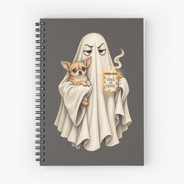 Item preview, Trick Or Coffee Ghost Chihuahua Halloween designed and sold by AmiGraph.