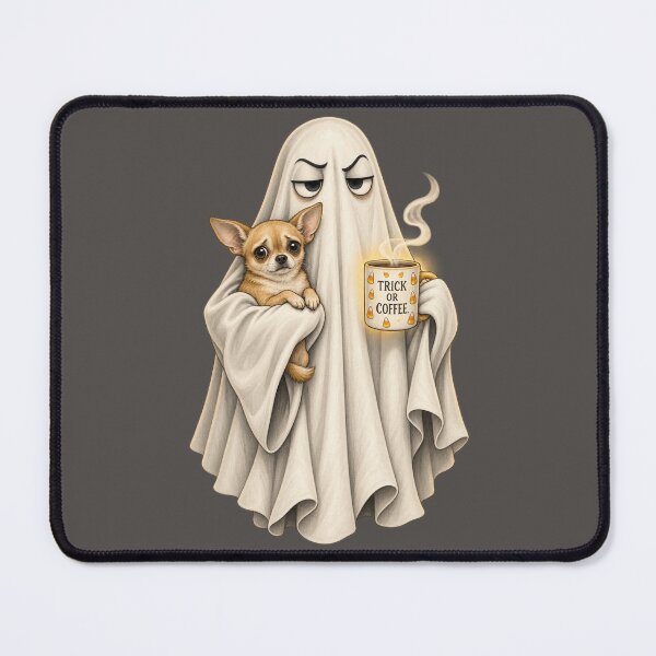 Item preview, Trick Or Coffee Ghost Chihuahua Halloween designed and sold by AmiGraph.
