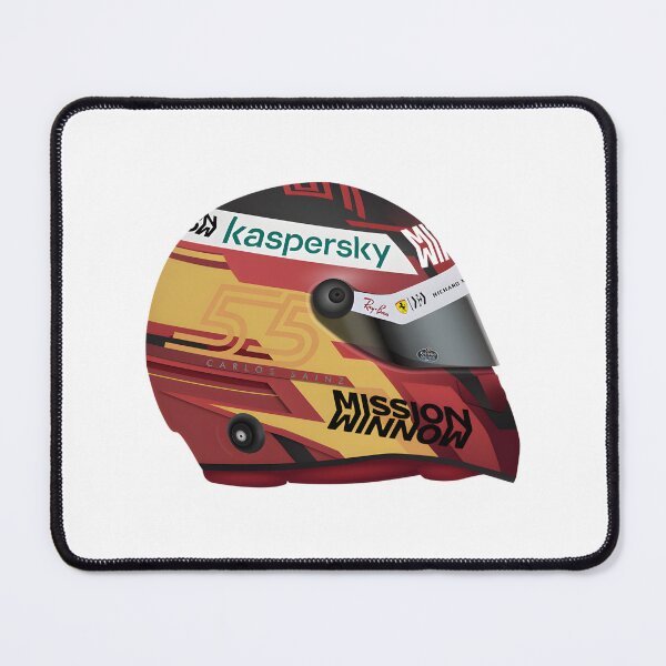 Item preview, Carlos Sainz Racing Helmet Design Inspired by Motorsports designed and sold by PORTALSTAR.