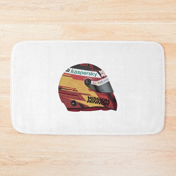 Item preview, Carlos Sainz Racing Helmet Design Inspired by Motorsports designed and sold by PORTALSTAR.