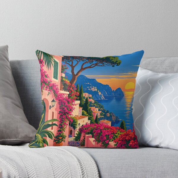 Item preview, Mediterranean Sunset Village Escape designed and sold by everlycosper.