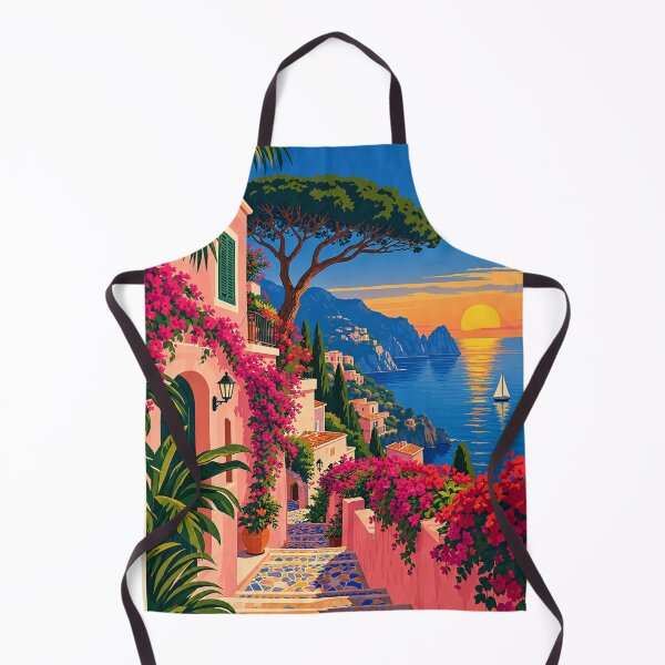 Item preview, Mediterranean Sunset Village Escape designed and sold by everlycosper.