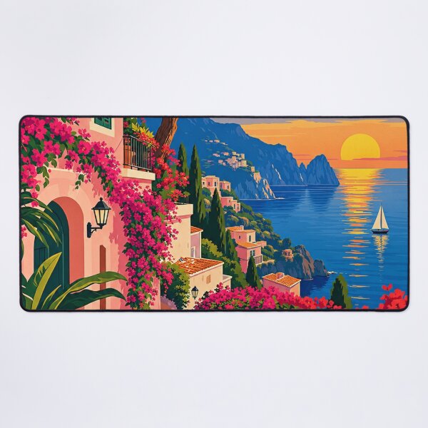Item preview, Mediterranean Sunset Village Escape designed and sold by everlycosper.