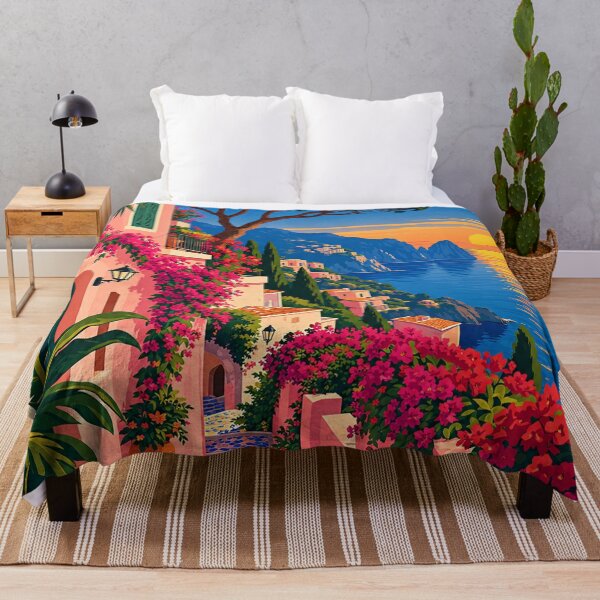 Item preview, Mediterranean Sunset Village Escape designed and sold by everlycosper.