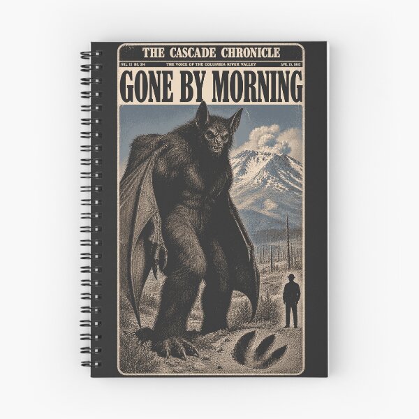 Item preview, Batsquatch, Mount St. Helens, Washington, United States [vintage field-guide illustration] designed and sold by elektronen.