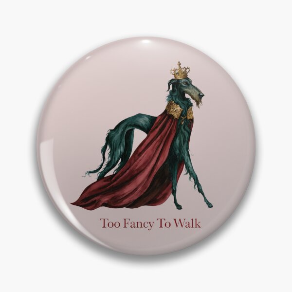 Item preview, Too Fancy To Walk - Regal Irish Wolfhound Wearing Crown Funny Dog Lover Design designed and sold by Anastasiia Yurevych.