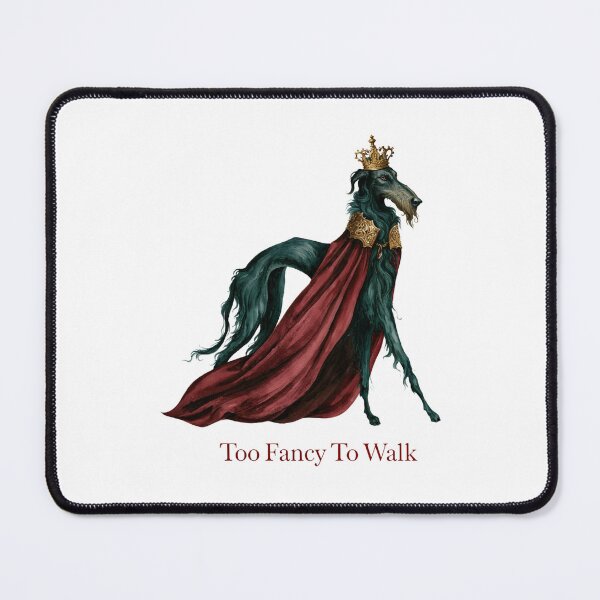 Item preview, Too Fancy To Walk - Regal Irish Wolfhound Wearing Crown Funny Dog Lover Design designed and sold by Anastasiia Yurevych.