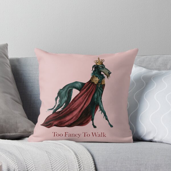 Item preview, Too Fancy To Walk - Regal Irish Wolfhound Wearing Crown Funny Dog Lover Design designed and sold by Anastasiia Yurevych.
