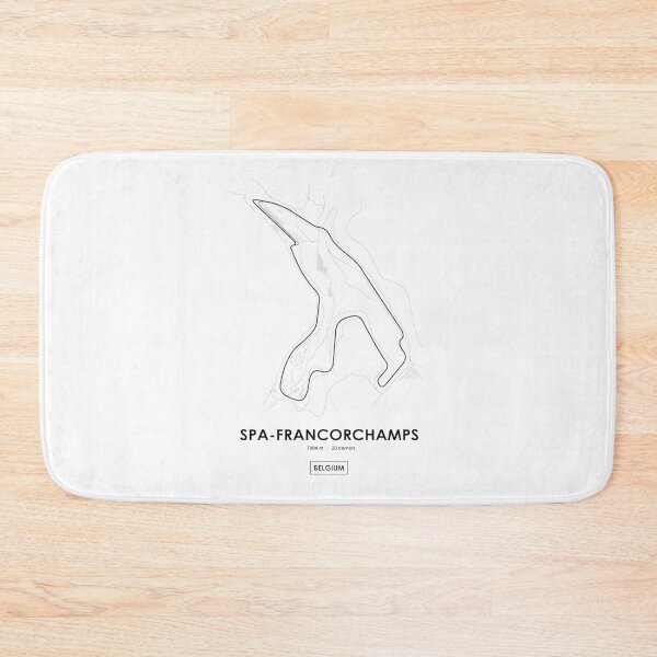 Item preview, Spa-Francorchamps Belgium Racing Circuit Track Map Illustration designed and sold by PORTALSTAR.