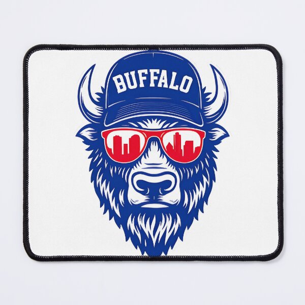 Item preview, Buffalo Inspired Vintage Sports Design for Fans and Enthusiasts designed and sold by Yogesh Kapoor.