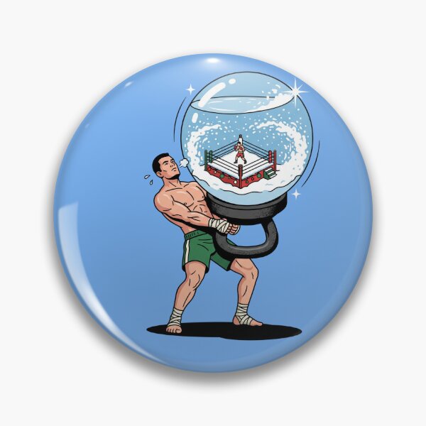Item preview, Boxing Kettlebell Snow Globe Fighter Pop Art designed and sold by Rare By Hero.