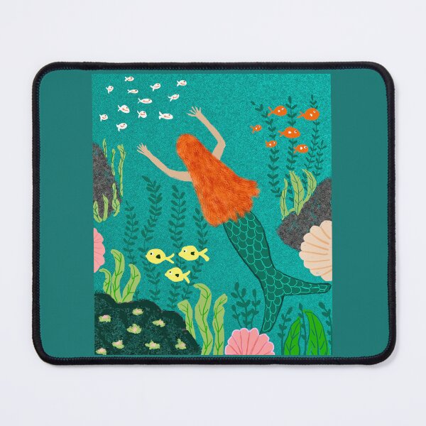 Item preview, Mermaid in Vibrant Underwater Scene designed and sold by Elaine M Hayward .