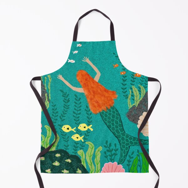 Item preview, Mermaid in Vibrant Underwater Scene designed and sold by Elaine M Hayward .