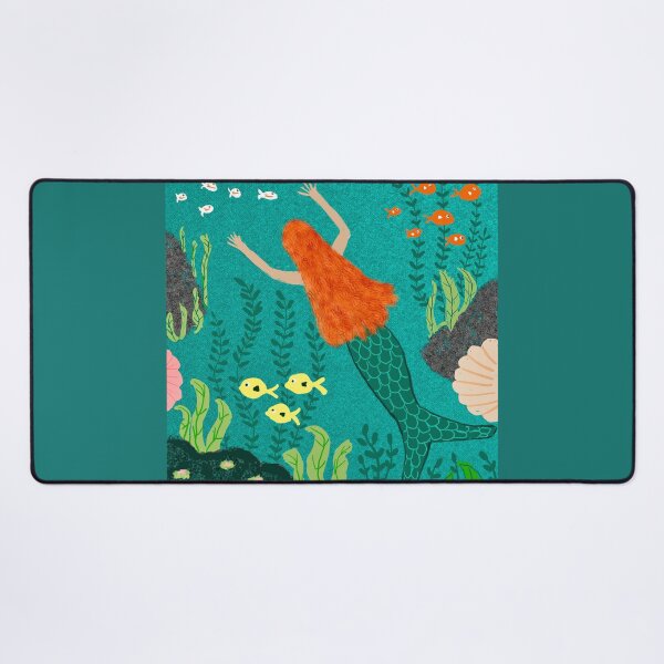 Item preview, Mermaid in Vibrant Underwater Scene designed and sold by Elaine M Hayward .