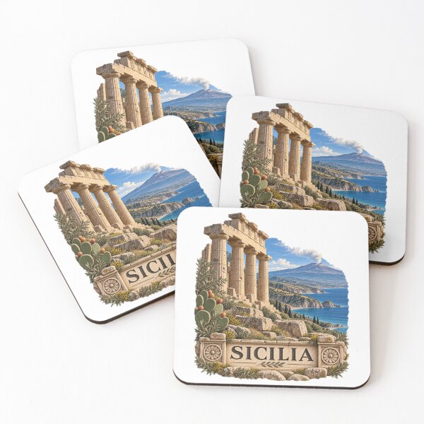 Item preview, Sicily Sicilia Etna Archaeological Heritage Art designed and sold by Larkfound Studio.