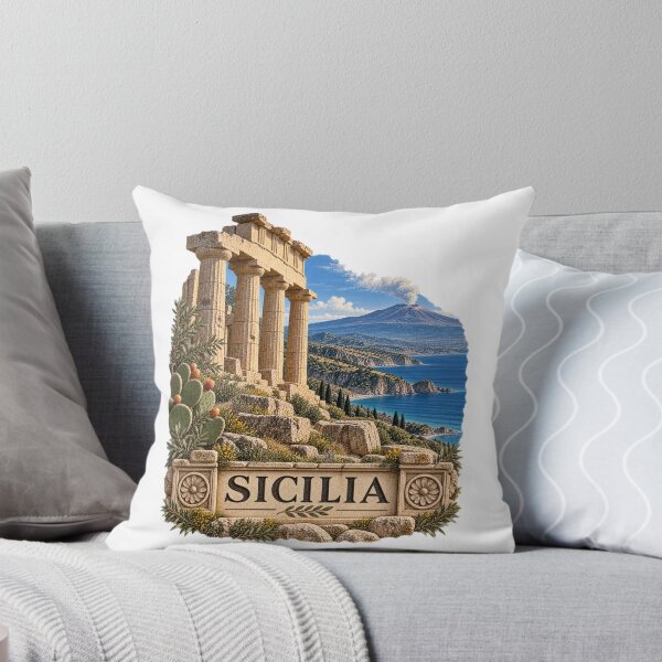 Item preview, Sicily Sicilia Etna Archaeological Heritage Art designed and sold by Larkfound Studio.
