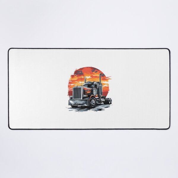 Item preview, Peterbilt Style Big Rig Truck Illustration for Trucking Enthusiasts designed and sold by matrixyt.