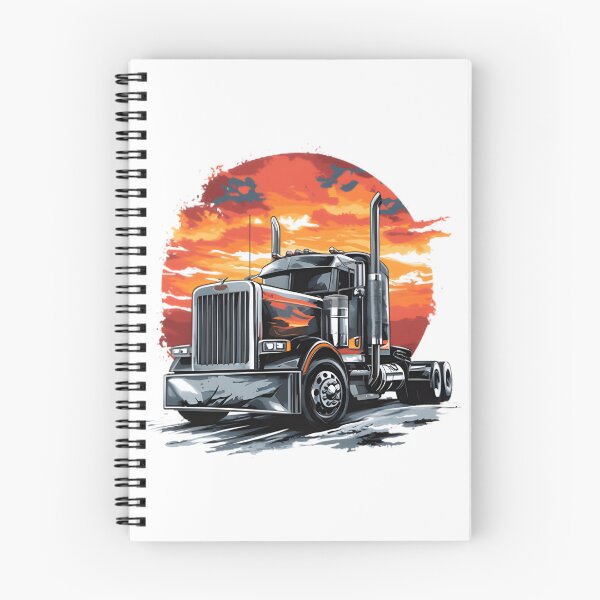 Item preview, Peterbilt Style Big Rig Truck Illustration for Trucking Enthusiasts designed and sold by matrixyt.