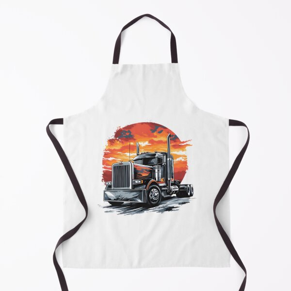 Item preview, Peterbilt Style Big Rig Truck Illustration for Trucking Enthusiasts designed and sold by matrixyt.