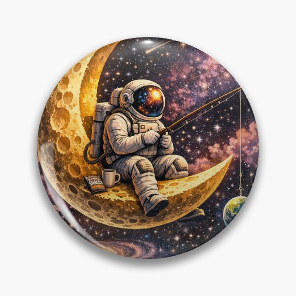 Item preview, Fishing for Earth - Astronaut on the Moon designed and sold by Omarfrux2000.