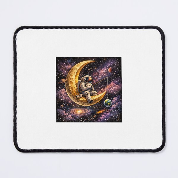 Item preview, Fishing for Earth - Astronaut on the Moon designed and sold by Omarfrux2000.