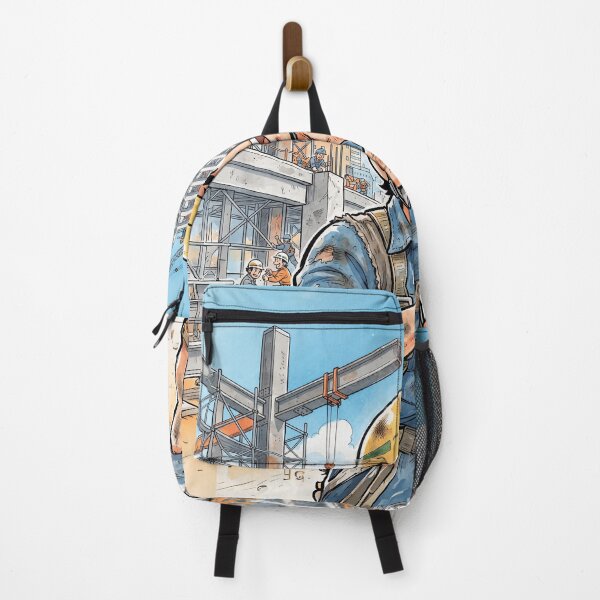 Item preview, Smiling Construction Worker Anime Style designed and sold by Home Decor Art.