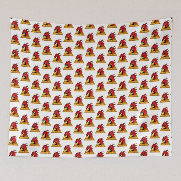 Item preview, Fierce Angry Bird Illustration with Bold Expression and Vibrant Colors designed and sold by lively. stickers.