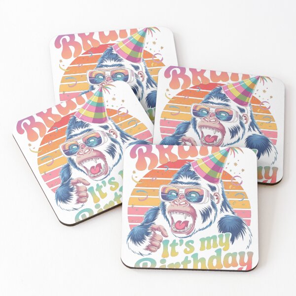 Item preview, Gorilla Birthday Boys Adult Kids Bruh It's My Birthday designed and sold by DrewLawson.