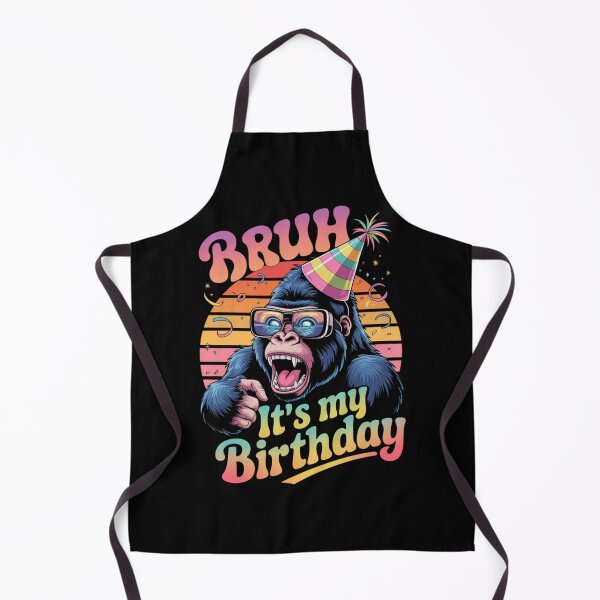 Item preview, Gorilla Birthday Boys Adult Kids Bruh It's My Birthday designed and sold by DrewLawson.