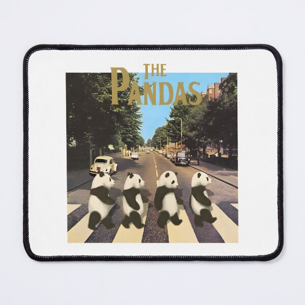 Item preview, Pandas Crossing Abbey Road Inspired Cute Animal Illustration designed and sold by SHVKERstyle.