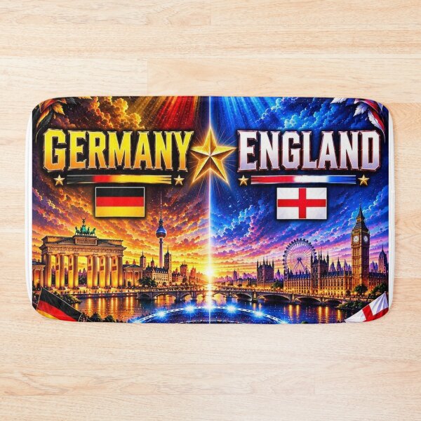 Item preview, Berlin to London Historic Cityscape Split Poster / Germany england poster designed and sold by Nexus Space.