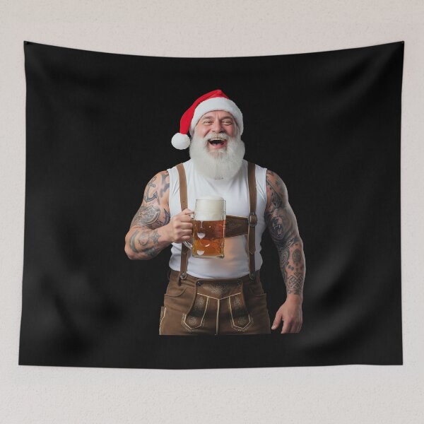 Item preview, Santa Claus, lederhosen, beer, Bavaria, humor designed and sold by Loona97.