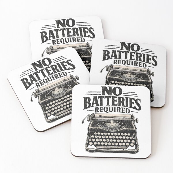 Item preview, No Batteries Required – Vintage Typewriter designed and sold by Pogglecards.