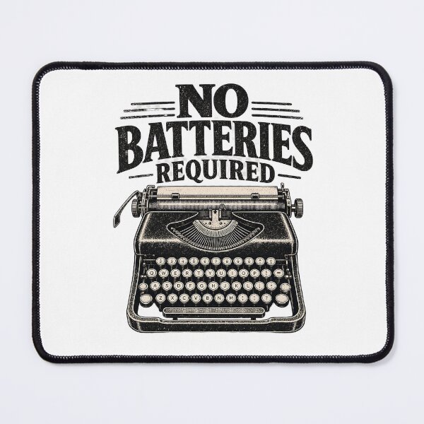 Item preview, No Batteries Required – Vintage Typewriter designed and sold by Pogglecards.