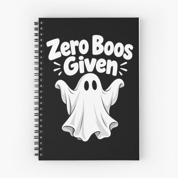 Item preview, Zero Boos Given Funny Ghost Halloween Sarcastic Humor T-Shirt – Funny Halloween Gift, Spooky Ghost Graphic designed and sold by Trendably.