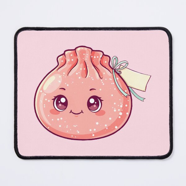 Item preview, Squishy Dumpling – Cute Pink Peach Kawaii Custom Greeting designed and sold by EmeraldeaArt.