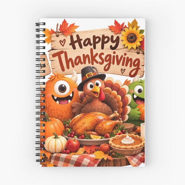 Item preview, Happy Thanksgiving | Cute Thanksgiving Monsters designed and sold by Moonya26.