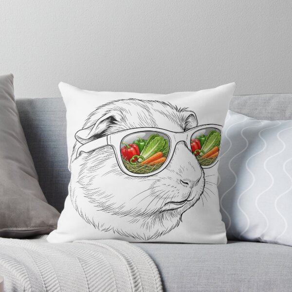 Item preview, Guinea Pig Fresh Vegetables Shades Reflection designed and sold by Bad-Decisions-Designs.
