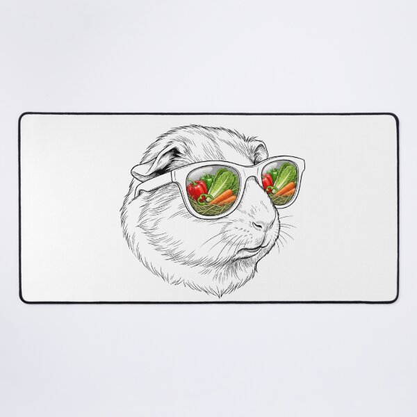 Item preview, Guinea Pig Fresh Vegetables Shades Reflection designed and sold by Bad-Decisions-Designs.
