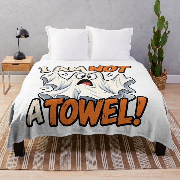 Item preview, I Am Not A Towel Funny Ghost designed and sold by PRINTIONAL.