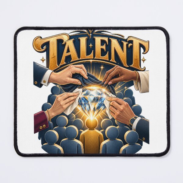 Item preview, Talent Discovery and Polishing Concept Vector Illustration - HR Management and Diamond Metaphor Design designed and sold by Nubian Style.