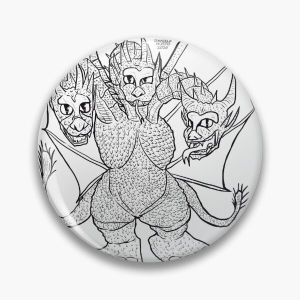 Item preview, ChibiZilla! King Ghidorah 1991 Lineart designed and sold by ChibiZilla.