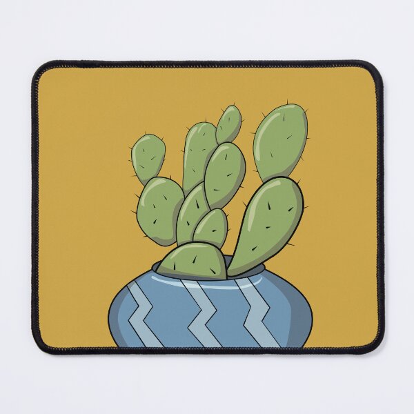 Item preview, Minimalist Bunny Ear Cactus Cute Potted Desert Plant Art designed and sold by Plookiss.