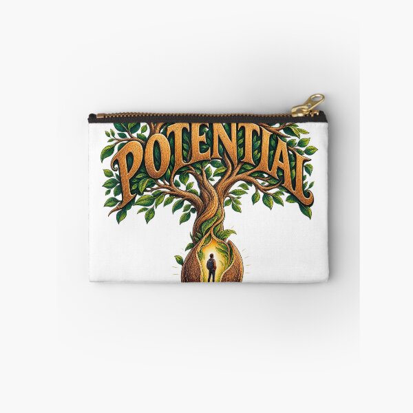 Item preview, Human Potential and Personal Growth Concept Vector Illustration - Blooming Tree from Seed with Person Success Design designed and sold by Nubian Style.